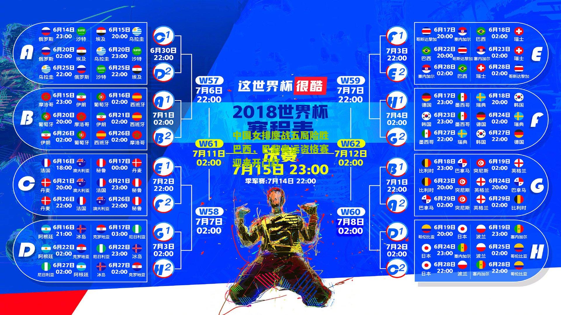 中国女排鏖战五局险胜巴西，巴黎奥运资格赛迎来开门红